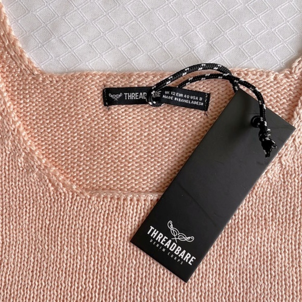 ASOS Peach Ribbed Cropped Tank - Picture 4 of 5